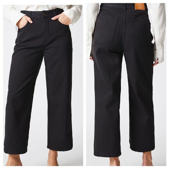 EUC Billy Reid Olive Cotton Cuffed Cropped Wide Leg Pants SOLD OUT - Picture 3 of 13